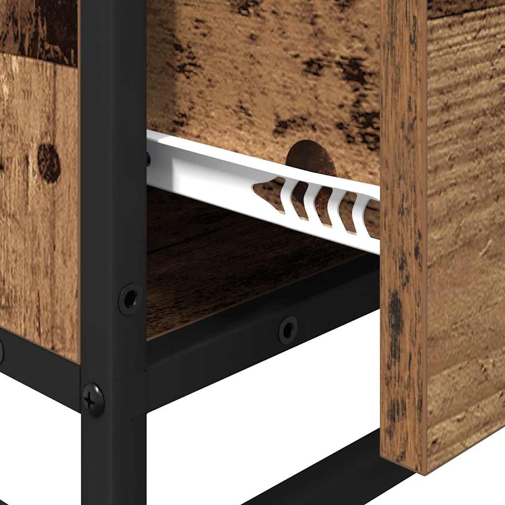 vidaXL Bathroom Furniture Set with Drawer Old Wood 35 x 37.5 x 100 cm