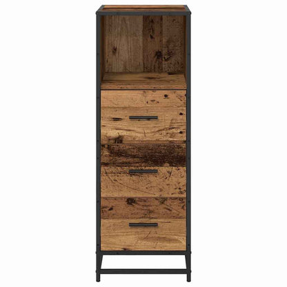 vidaXL Bathroom Furniture Set with Drawer Old Wood 35 x 37.5 x 100 cm