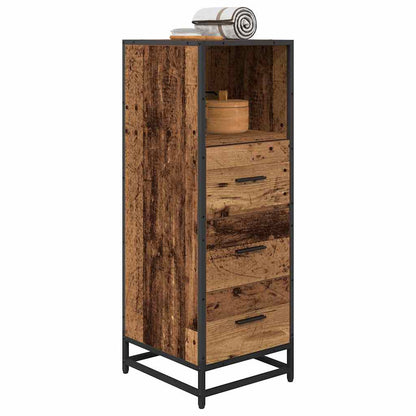 vidaXL Bathroom Furniture Set with Drawer Old Wood 35 x 37.5 x 100 cm