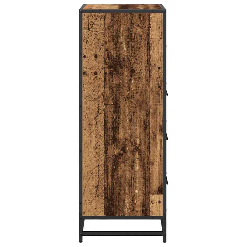 vidaXL Bathroom Furniture Set with Drawer Old Wood 35 x 37.5 x 100 cm
