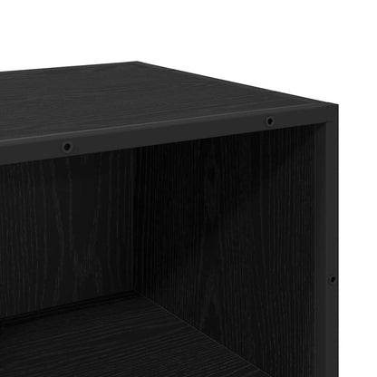 vidaXL Bathroom Furniture Set with Drawer Black Oak 35 x 37.5 x 100 cm