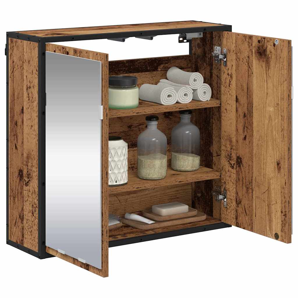 vidaXL Wall Shelf with Shelf Wall-mounted Old Wood 65 x 20 x 60 cm