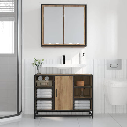 vidaXL Wall Shelf Artisan Oak 65 x 20 x 60 cm