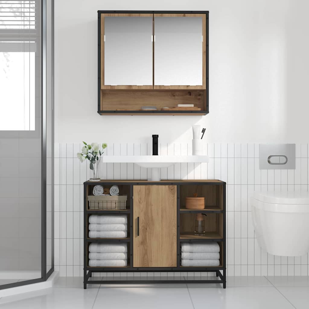 vidaXL Wall Shelf Artisan Oak 65 x 20 x 60 cm