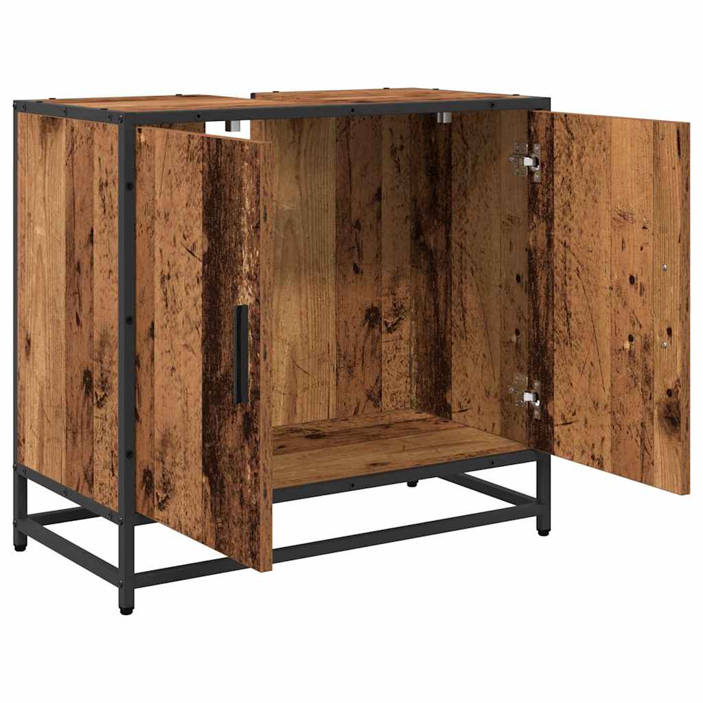 vidaXL Bathroom Sink Cabinet Old Wood 65 x 33 x 60 cm Engineered wood