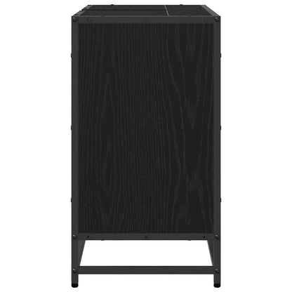 vidaXL Bathroom Sink Cabinet Black Oak 65 x 33 x 60 cm Engineered wood