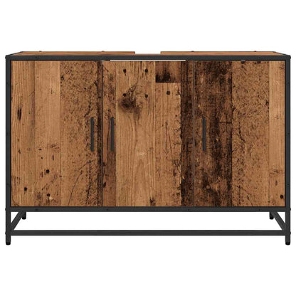 vidaXL Bathroom Cabinet Old Wood 90 x 33 x 60 cm Engineered Wood
