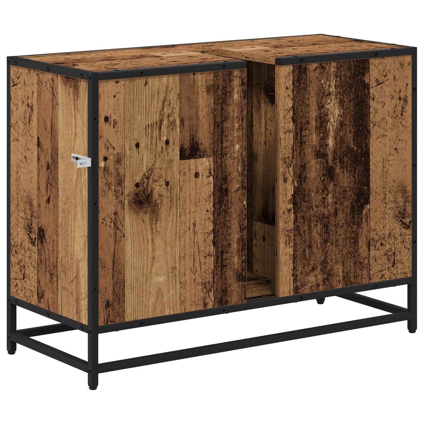vidaXL Bathroom Cabinet Old Wood 80 x 33 x 60 cm Engineered Wood
