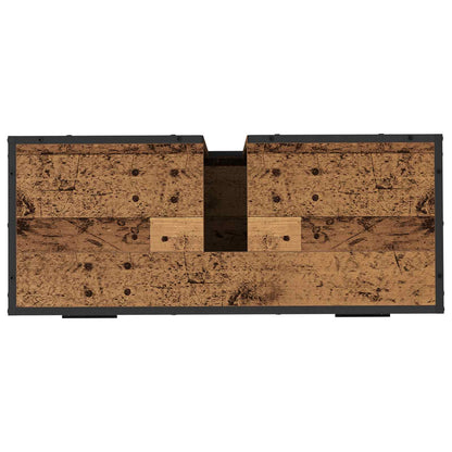 vidaXL Bathroom Cabinet Old Wood 80 x 33 x 60 cm Engineered Wood