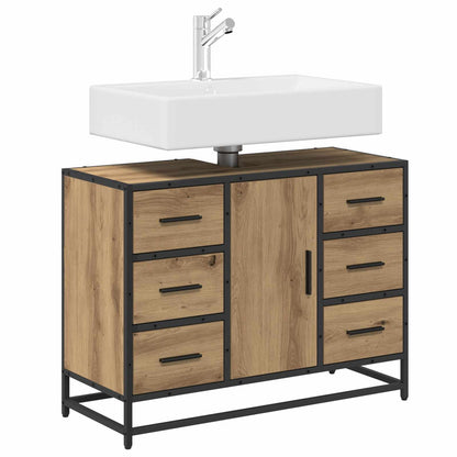 vidaXL Bathroom Cabinet Artisan Oak 80 x 33 x 60 cm Engineered Wood