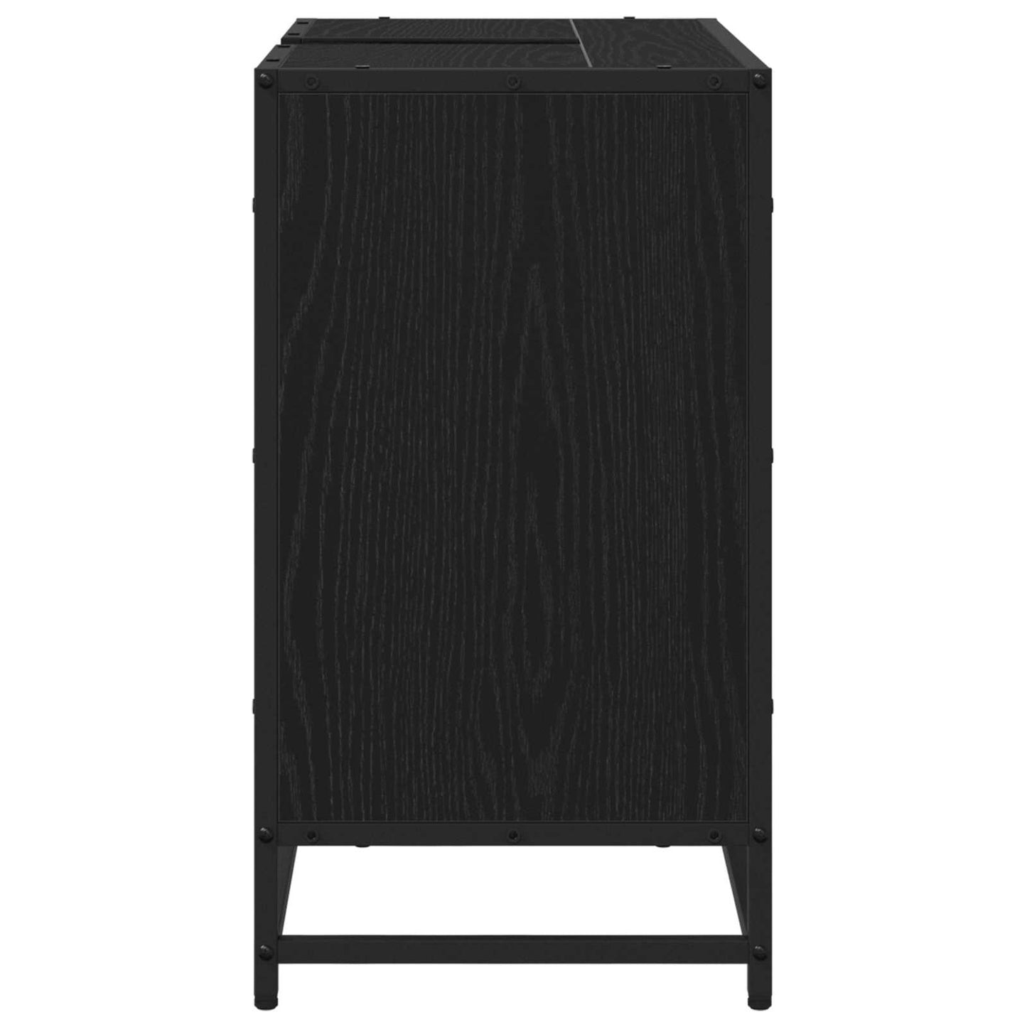 vidaXL Bathroom Cabinet Black Oak 65 x 33 x 60 cm Engineered Wood