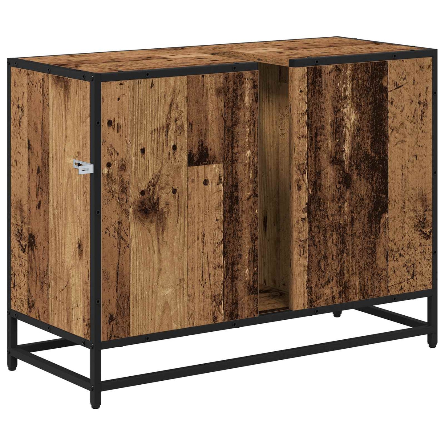 vidaXL Bathroom Cabinet Old Wood 80 x 33 x 60 cm Engineered Wood