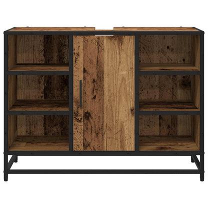 vidaXL Bathroom Cabinet Old Wood 80 x 33 x 60 cm Engineered Wood