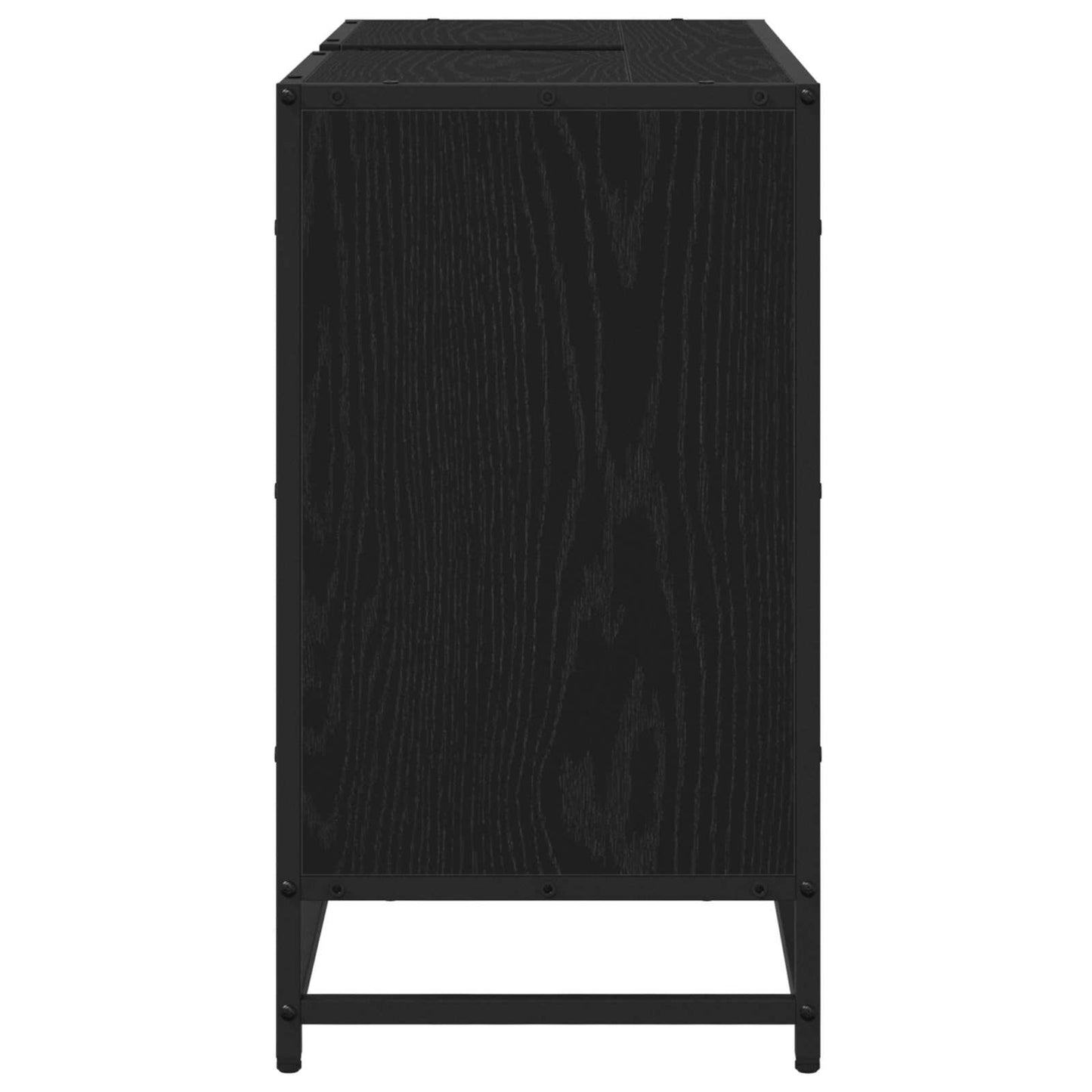 vidaXL Bathroom Cabinet Black Oak 80 x 33 x 60 cm Engineered Wood