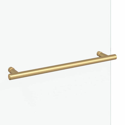 vidaXL Shower Enclosure Gold 120 x 140 cm ESG Glass and Aluminium