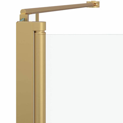 vidaXL Shower Enclosure Gold 120 x 68 x 130 cm ESG Glass and Aluminium