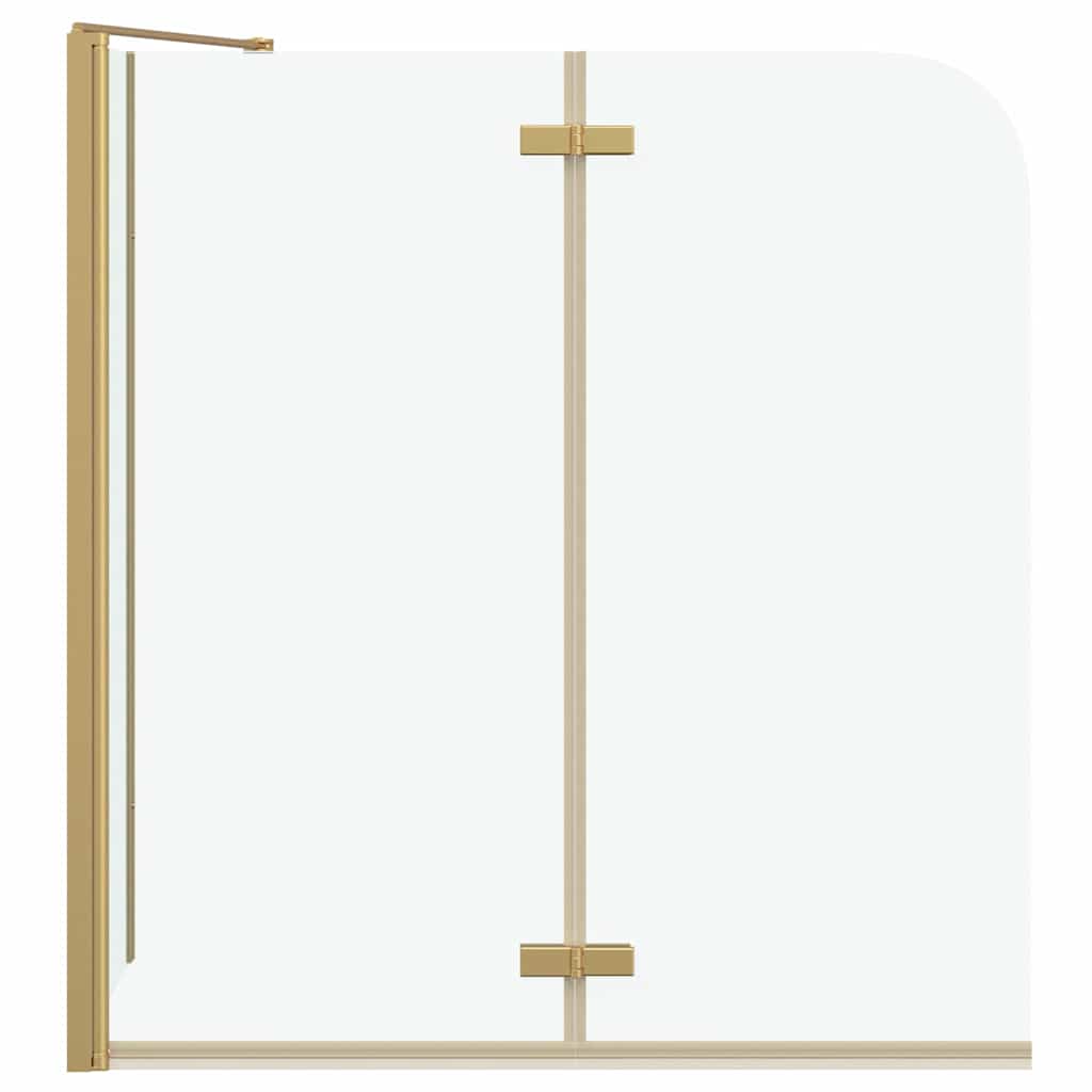 vidaXL Shower Enclosure Gold 120 x 68 x 130 cm ESG Glass and Aluminium