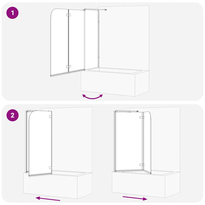 vidaXL Shower Enclosure Gold 120 x 68 x 130 cm ESG Glass and Aluminium