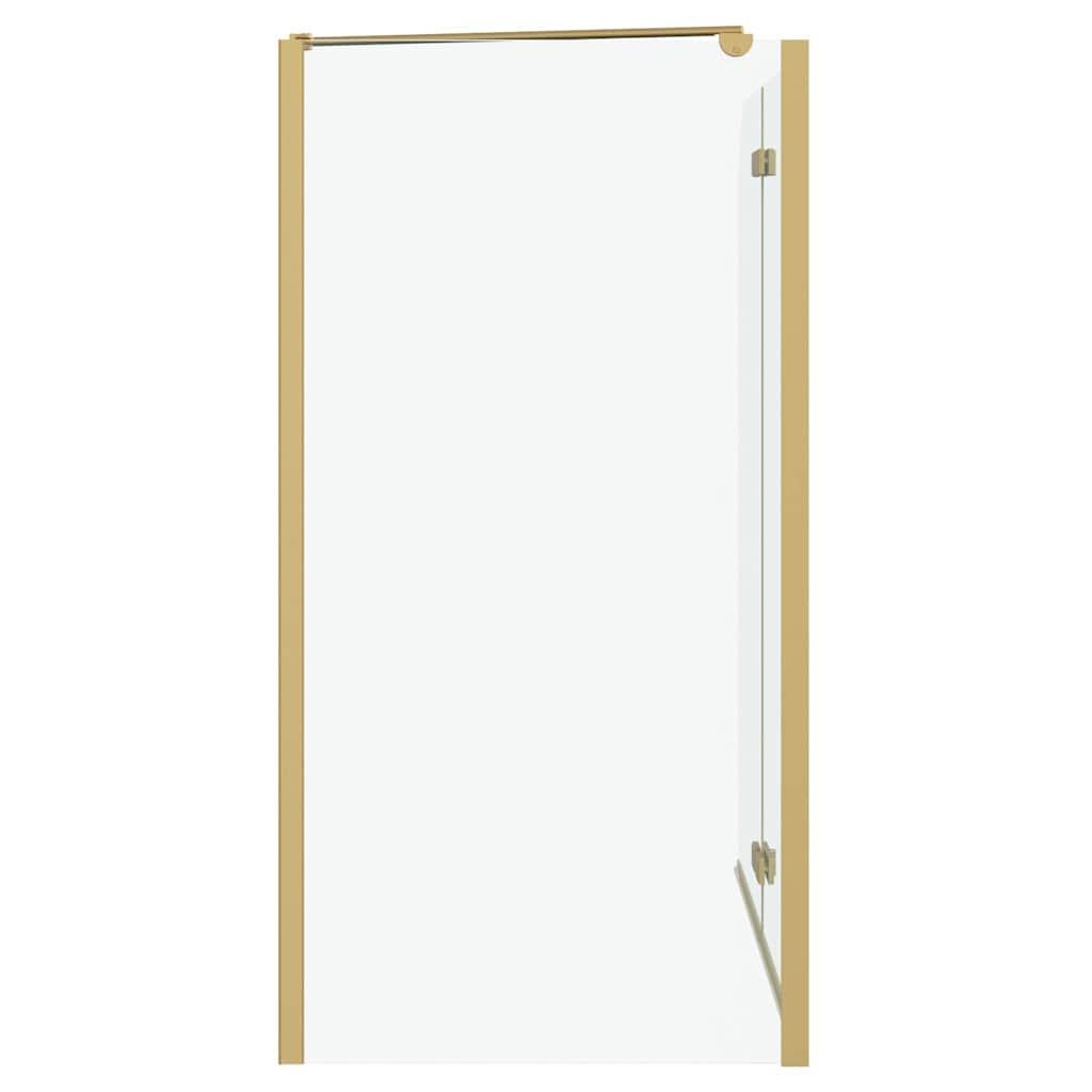 vidaXL Shower Enclosure Gold 120 x 68 x 130 cm ESG Glass and Aluminium