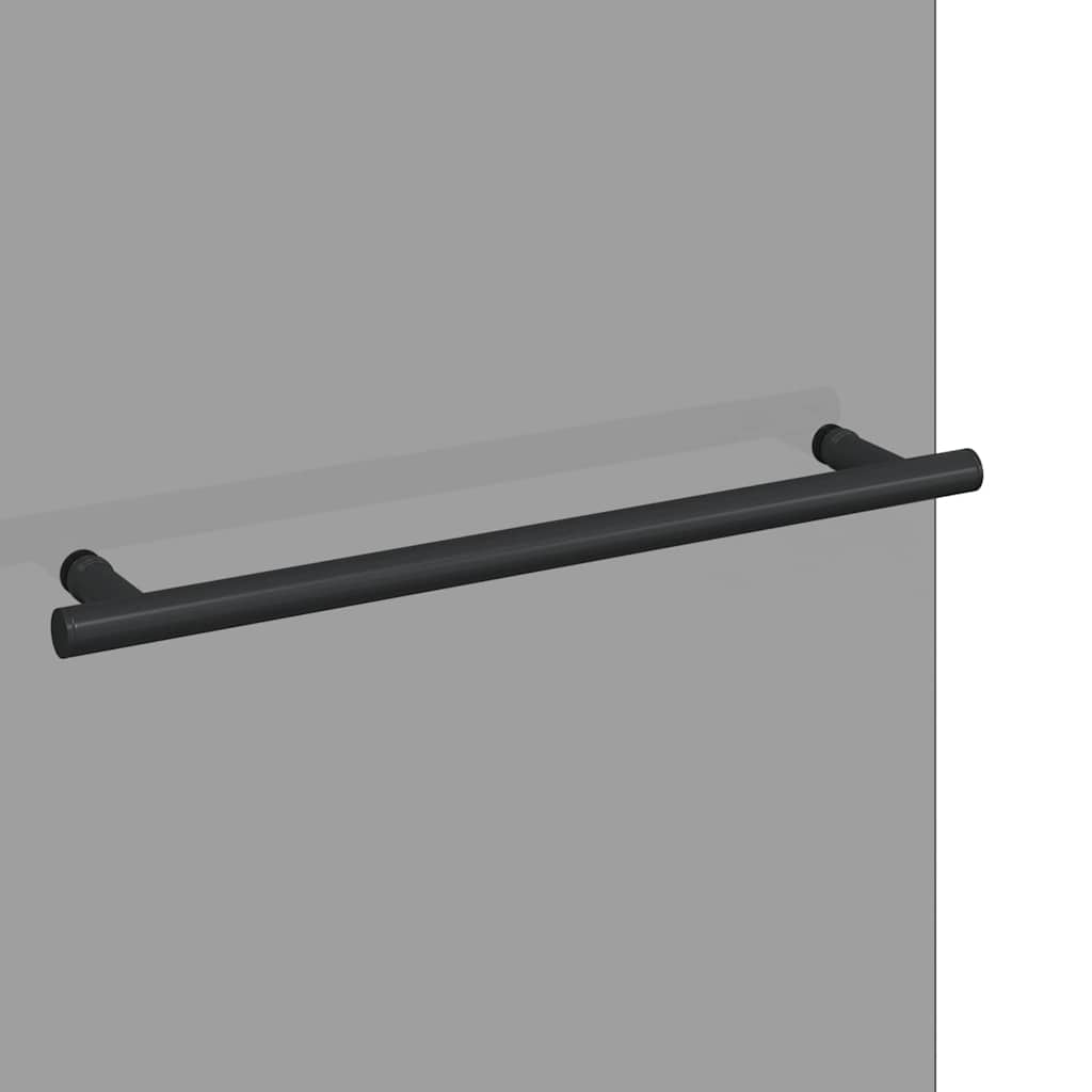vidaXL Shower Enclosure Black 95 x 140 cm ESG Glass and Aluminium