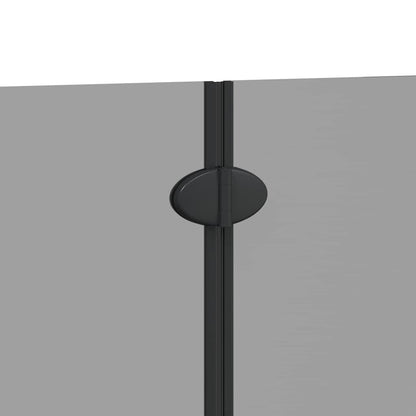 vidaXL Shower Enclosure Black 95 x 140 cm ESG Glass and Aluminium