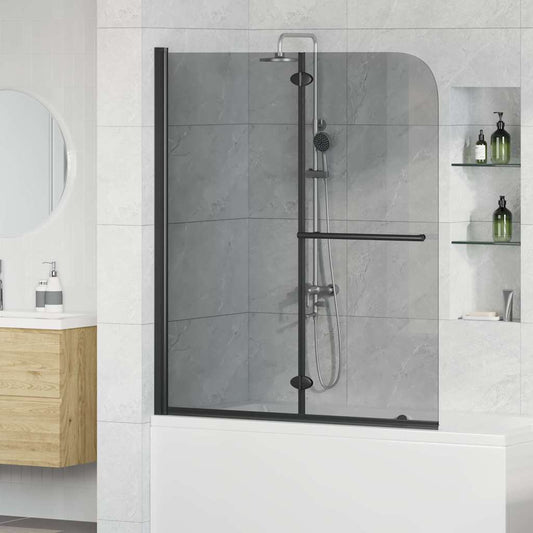 vidaXL Shower Enclosure Dark Transparent 120 x 140 cm