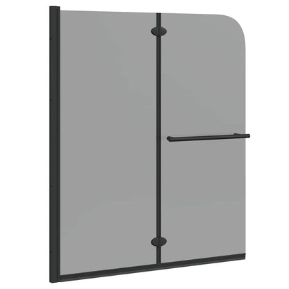 vidaXL Shower Enclosure Black 95 x 140 cm ESG Glass and Aluminium