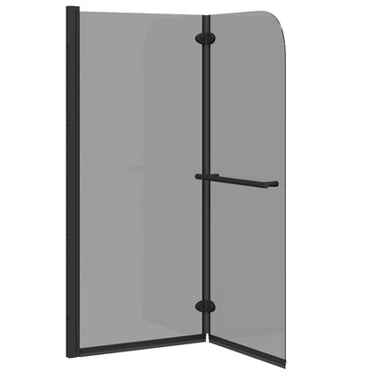 vidaXL Shower Enclosure Black 95 x 140 cm ESG Glass and Aluminium