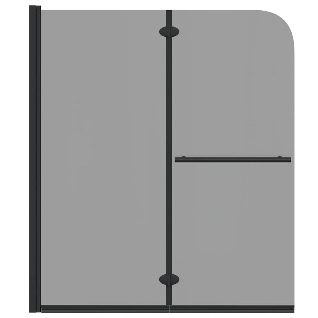 vidaXL Shower Enclosure Black 95 x 140 cm ESG Glass and Aluminium