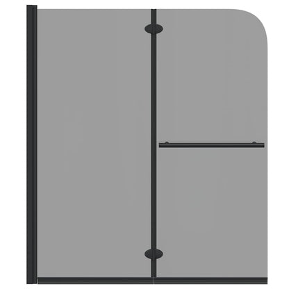 vidaXL Shower Enclosure Black 95 x 140 cm ESG Glass and Aluminium