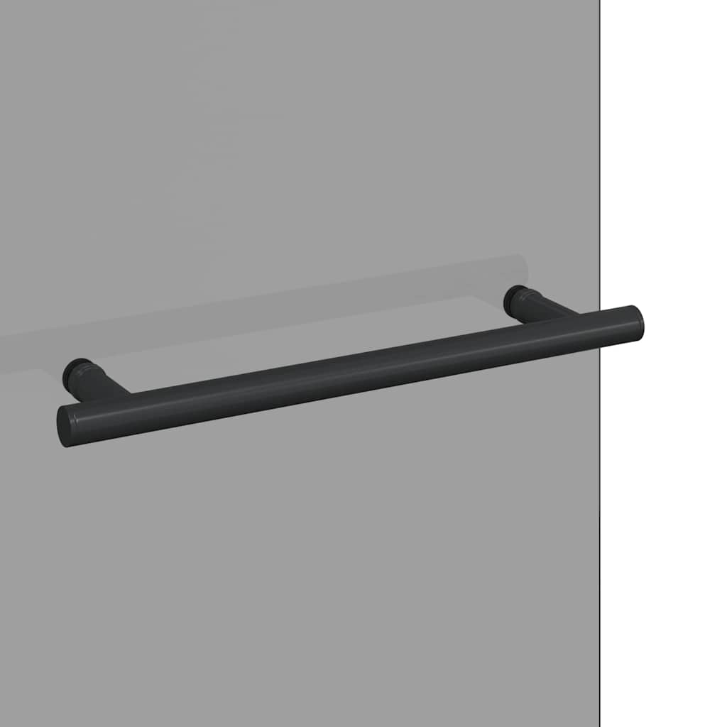 vidaXL Shower Enclosure Black 120 x 140 cm ESG Glass and Aluminium