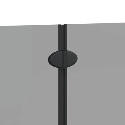 vidaXL Shower Enclosure Black 120 x 140 cm ESG Glass and Aluminium