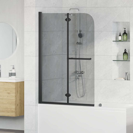 vidaXL Shower Enclosure Dark Transparent 95 x 140 cm