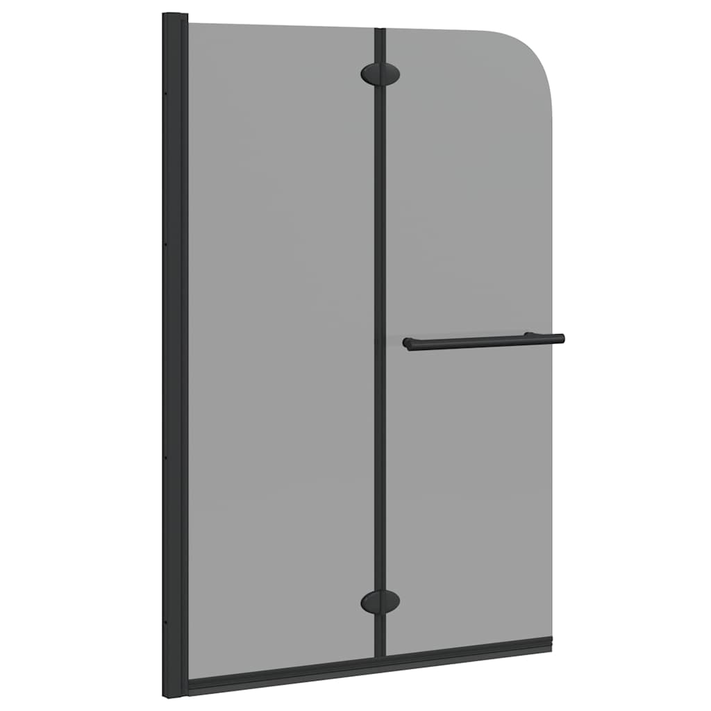 vidaXL Shower Enclosure Black 120 x 140 cm ESG Glass and Aluminium