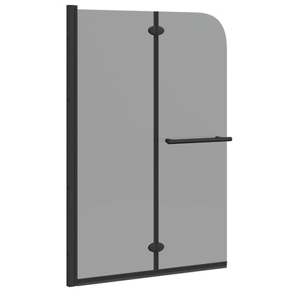 vidaXL Shower Enclosure Black 120 x 140 cm ESG Glass and Aluminium