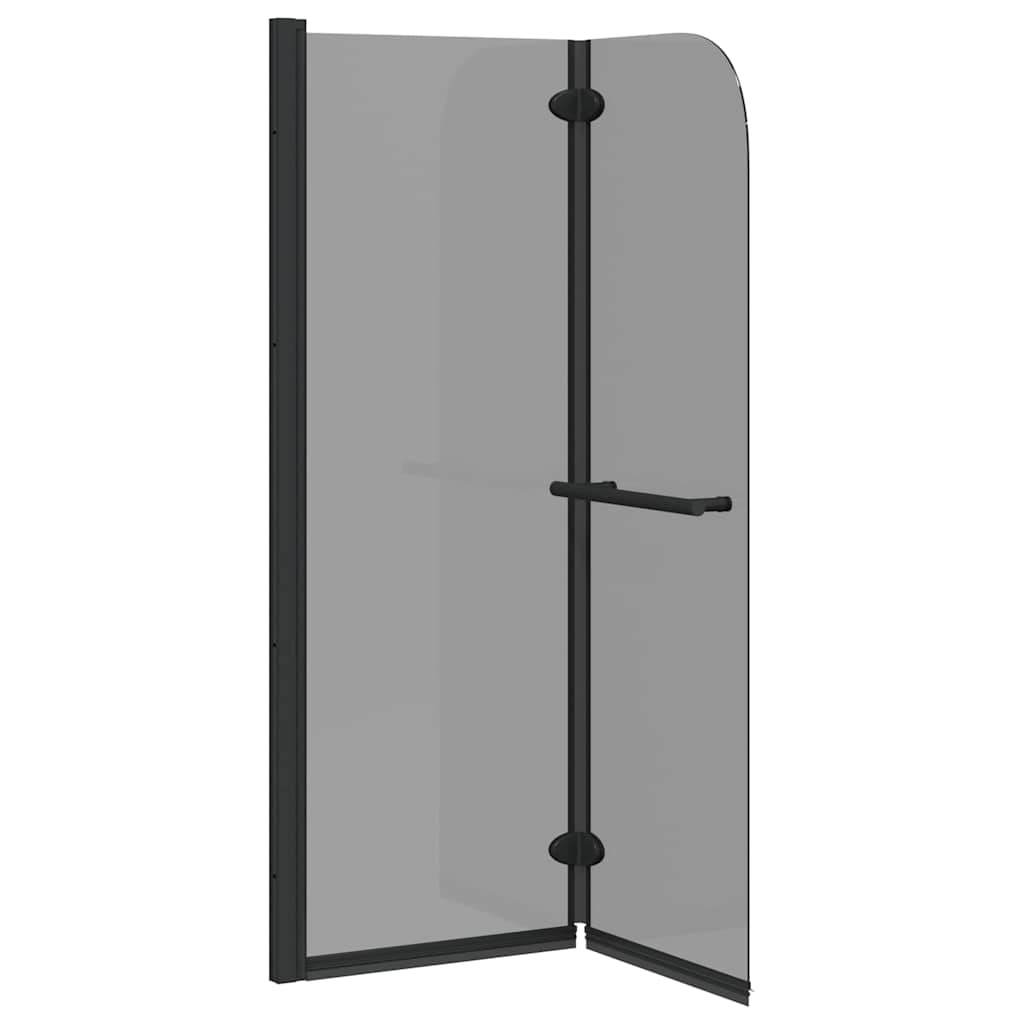 vidaXL Shower Enclosure Black 120 x 140 cm ESG Glass and Aluminium