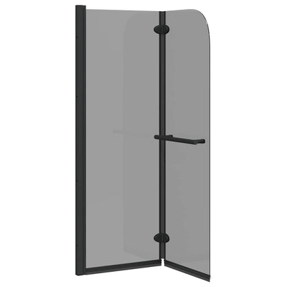 vidaXL Shower Enclosure Black 120 x 140 cm ESG Glass and Aluminium