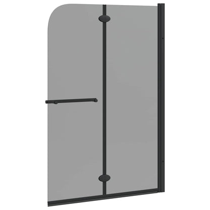 vidaXL Shower Enclosure Black 120 x 140 cm ESG Glass and Aluminium