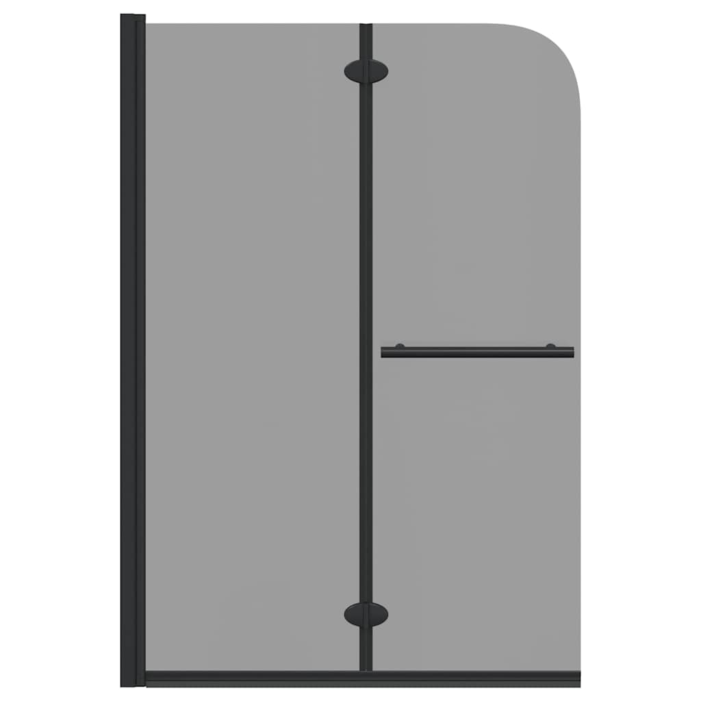 vidaXL Shower Enclosure Black 120 x 140 cm ESG Glass and Aluminium