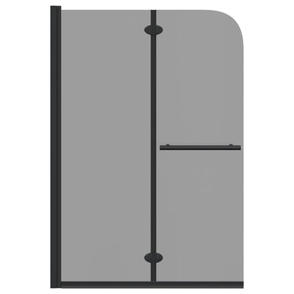 vidaXL Shower Enclosure Black 120 x 140 cm ESG Glass and Aluminium