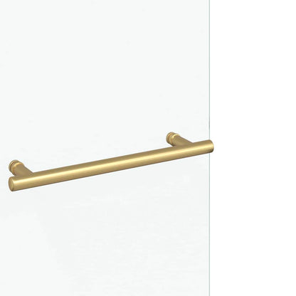 vidaXL Shower Enclosure Gold 95 x 140 cm ESG Glass and Aluminium