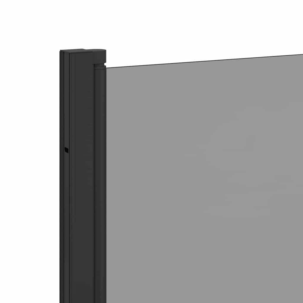 vidaXL Shower Enclosure Black 130 x 138 cm ESG Glass and Aluminium