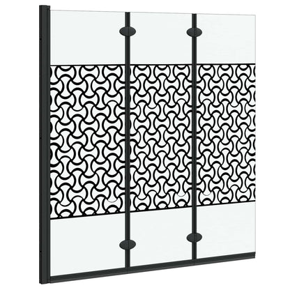 Shower Enclosure Black and Transparent 130 x 130 cm Tempered Glass