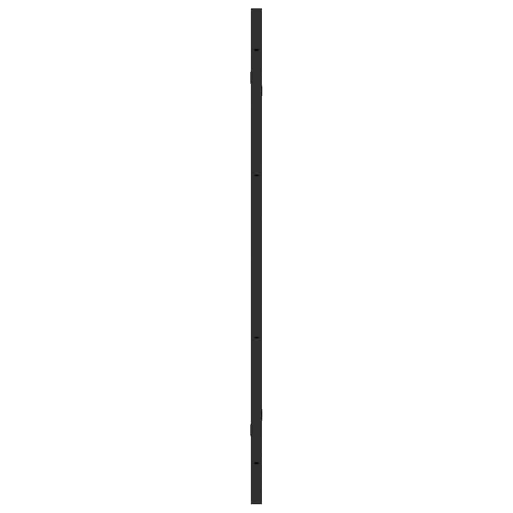 vidaXL Shower Enclosure Black 130 x 138 cm ESG Glass and Aluminium