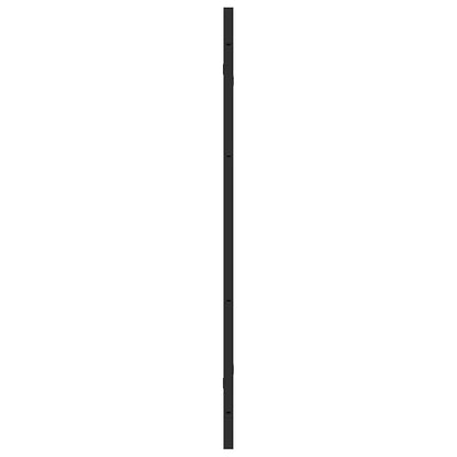 vidaXL Shower Enclosure Black 130 x 138 cm ESG Glass and Aluminium
