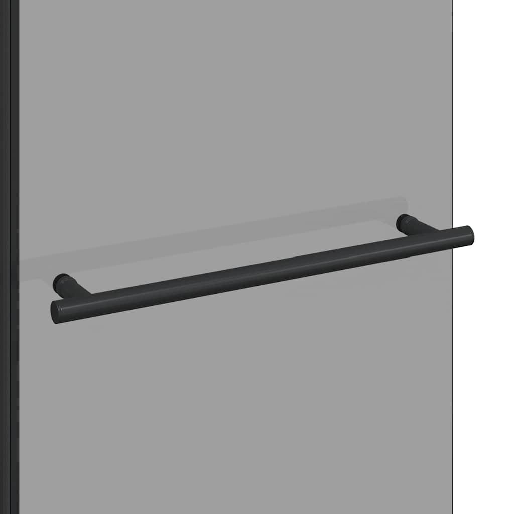 vidaXL Bi-Folding Shower Enclosure Dark Transparent 120 x 67 x 129 cm