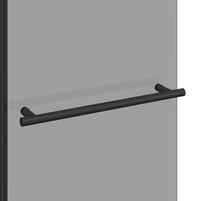 vidaXL Bi-Folding Shower Enclosure Dark Transparent 120 x 67 x 129 cm