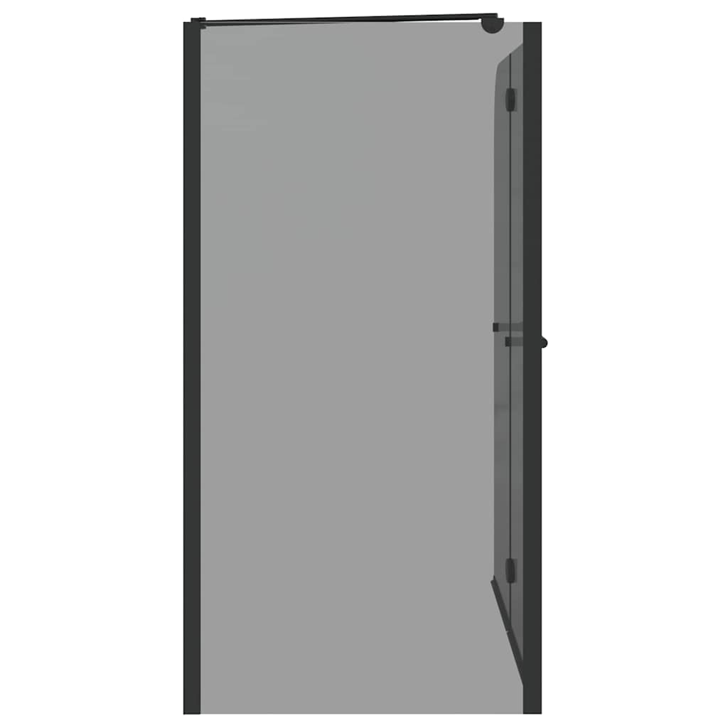 vidaXL Bi-Folding Shower Enclosure Dark Transparent 120 x 67 x 129 cm