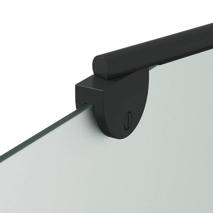 vidaXL Shower Enclosure Manual Black 120 x 68 x 130 cm
