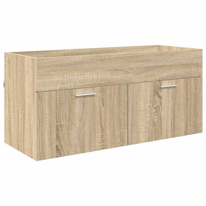 vidaXL Sink cabinet with Storage with Door Sonoma Oak Engineered Wood